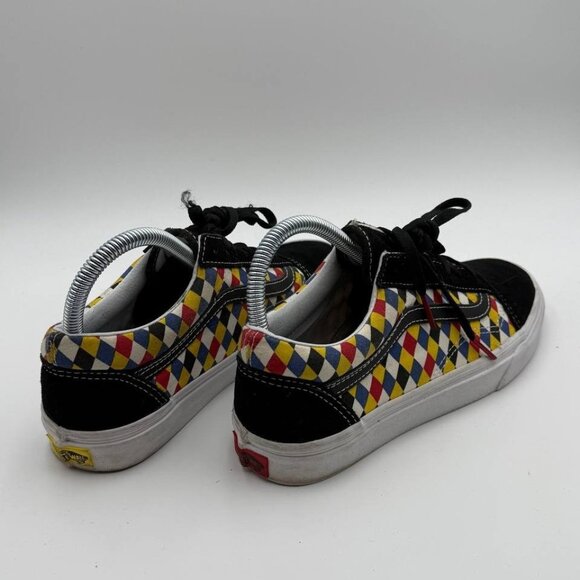 Vans Shoes Womens Size 7.5 Diamond Playing Cards Off The Wall Lace Up Sneakers - Picture 3 of 7